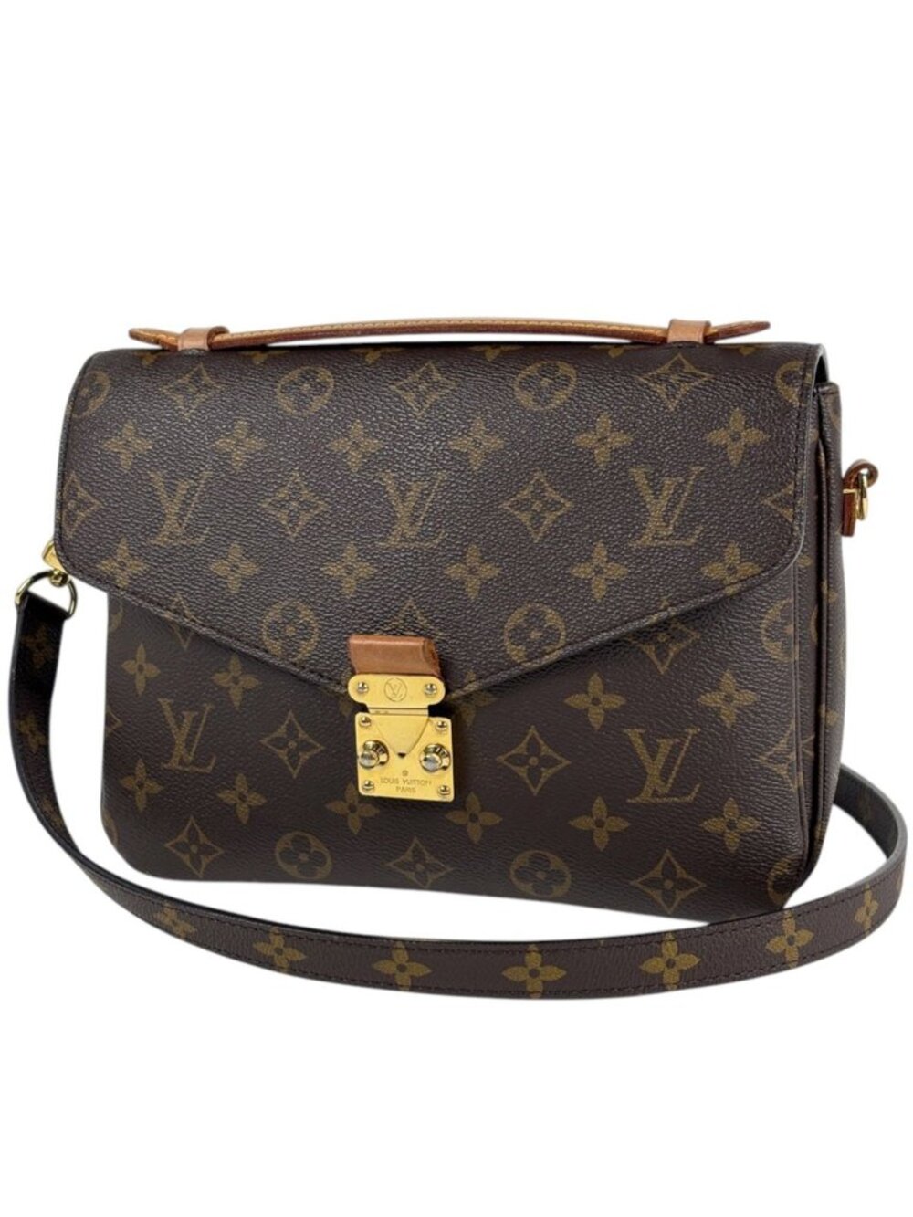 Louis Vuitton Pochette Metis MM 2-Way Shoulder Bag Monogram Brown